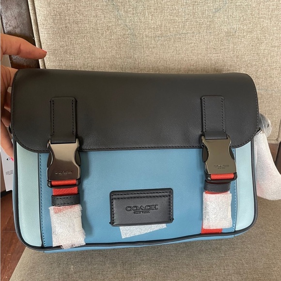 NWT!COACH TRACK CROSSBODY IN COLORBLOCK BAG(CC356) - Picture 7 of 11